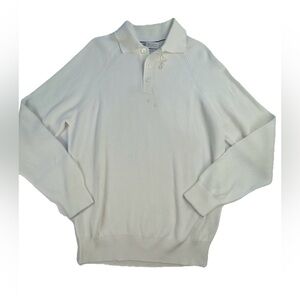 Brunello Cucinelli Cotton Sweater Pull Over NWOT 50 Ribbed Italy Collared READ